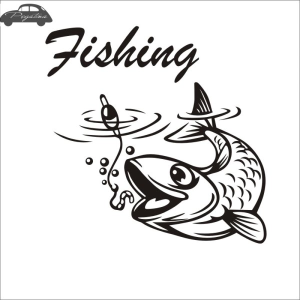 Наклейка на рыбалке