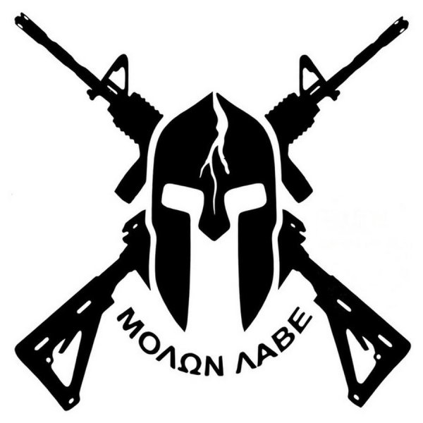 Наклейка Спартанский шлем