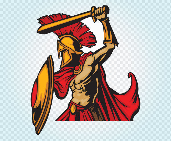 Спартанский воин вектор