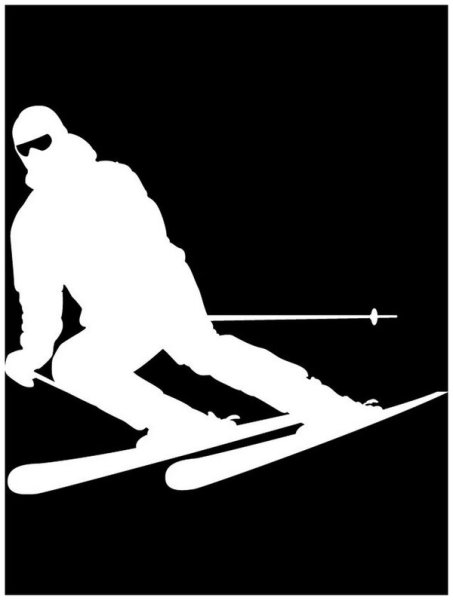 Наклейка на лыжи полноразмерная