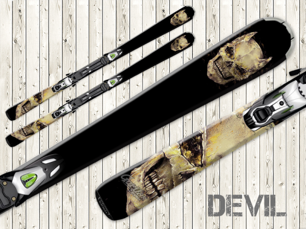 Горнолыжник наклейка