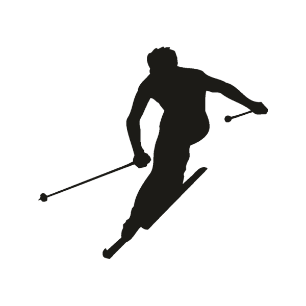 Лыжник силуэт