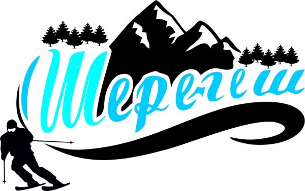 Силуэты спортсменов лыжи