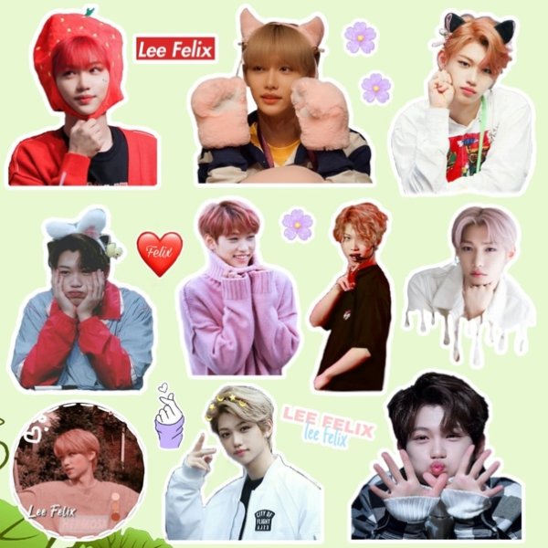 Маленькие наклейки с Stray Kids