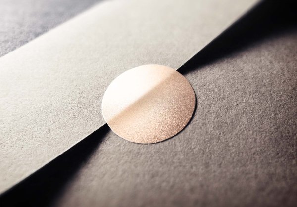 Круглая бирка мокап