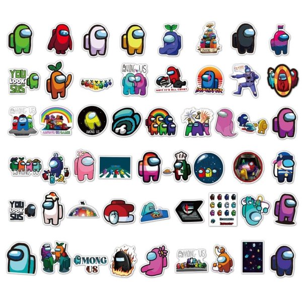Амонг АС наклейки Стикеры