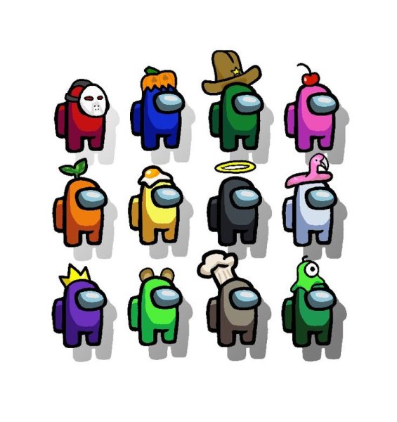 Наклейки амонг