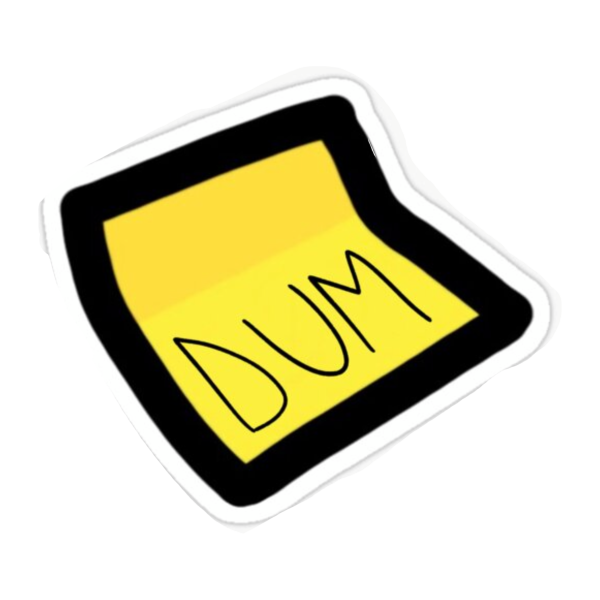 Наклейка Dum