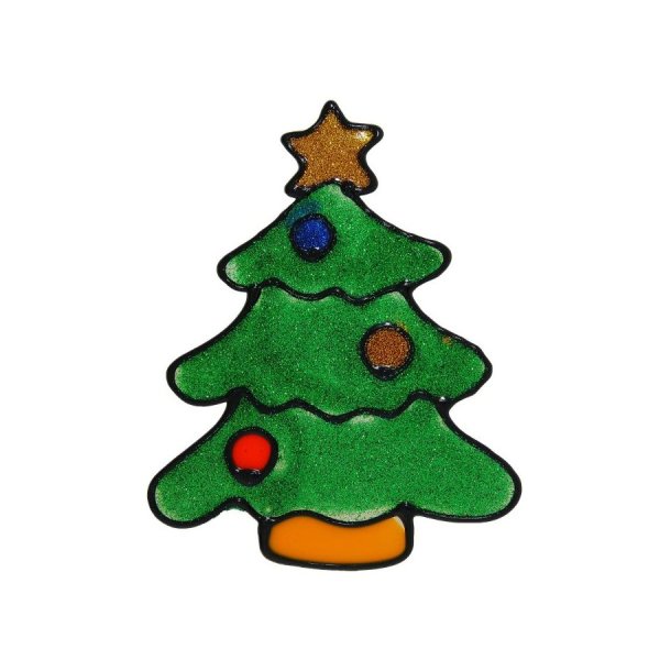 Стикер елка Новогодняя