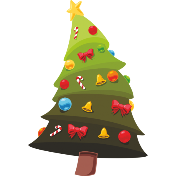 Стикер елка Новогодняя