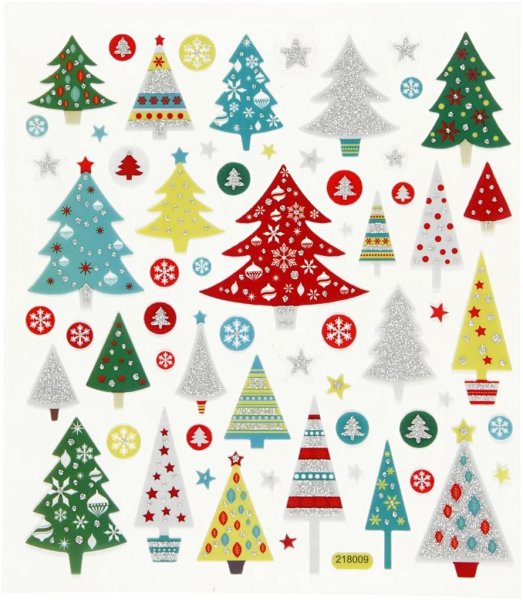 Новогодние наклейки на окна елка вектор
