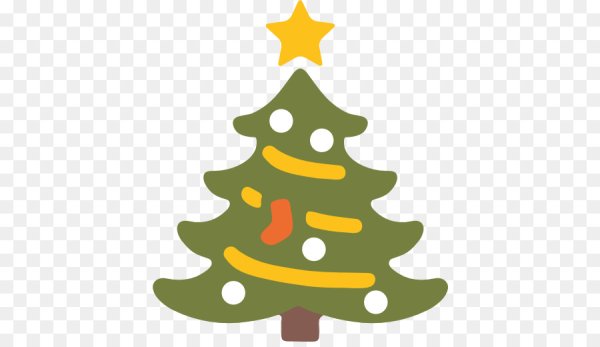 Новогодняя наклейка ёлка