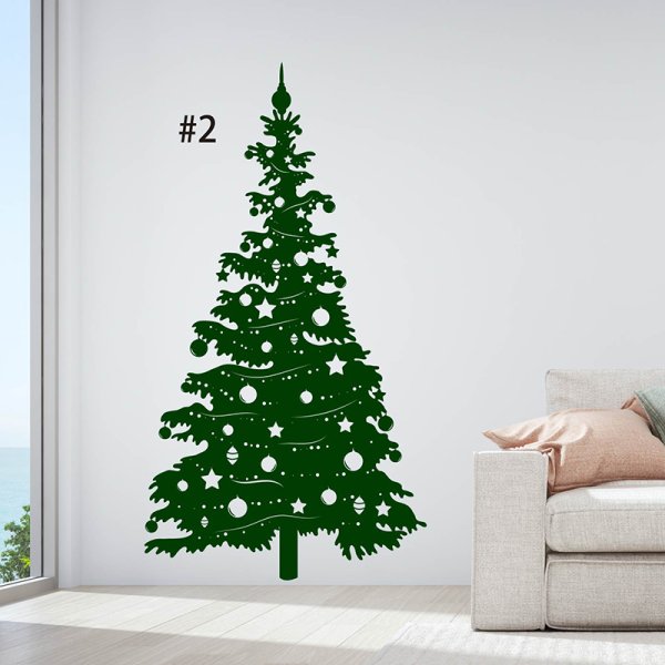 Цветные новогодние украшения