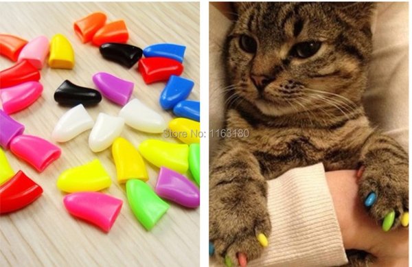 Силиконовые накладки на когти