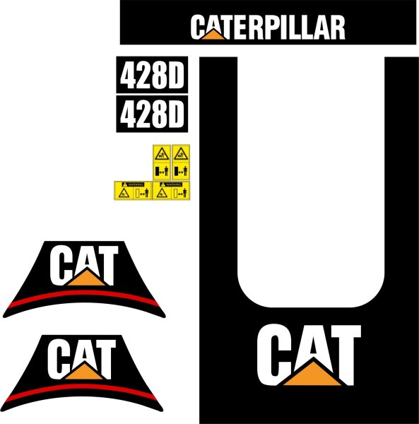 Наклейки Caterpillar 428d