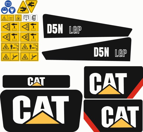 Наклейки Caterpillar d9l