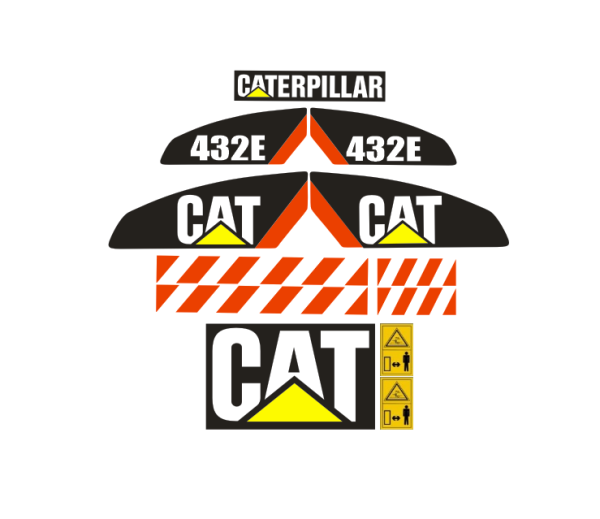 Комплект стикеров для Caterpillar 432е