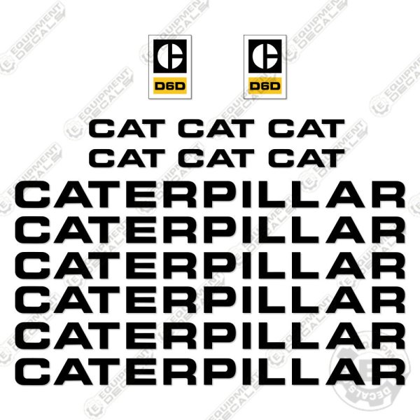 Наклейки логотип Caterpillar d6m LGP