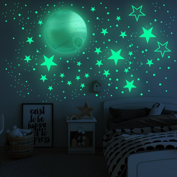 Фосфорная наклейка Падающая звезда