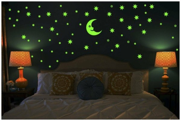 Наклейки на натяжные потолки светящиеся