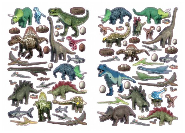 Дино наклейки