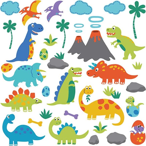 Динозавры (с наклейками)