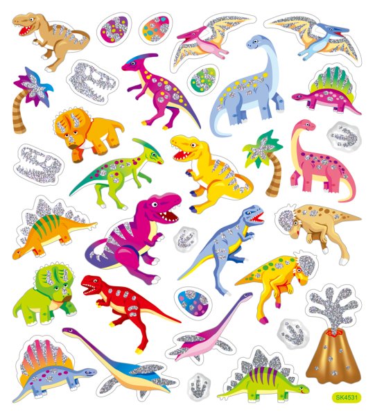 Дино наклейки