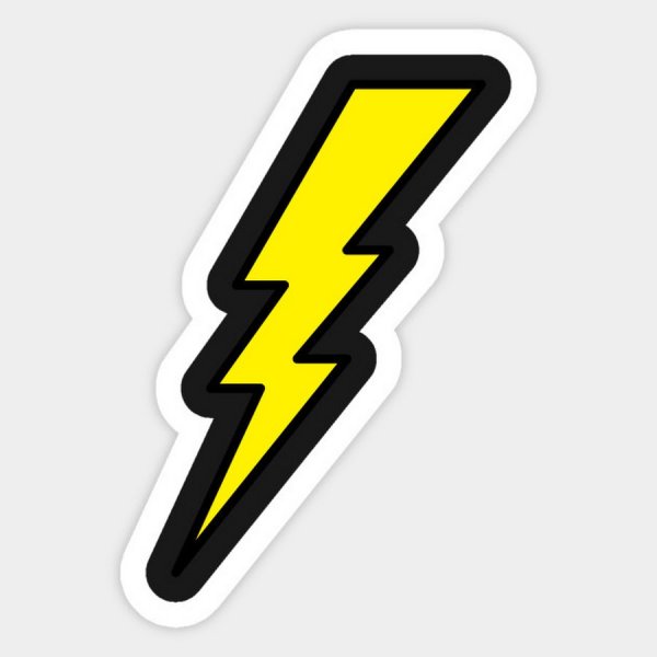 Наклейки на авто молния