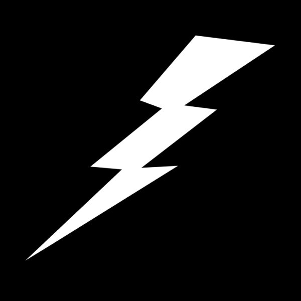 Машина со значком молнии