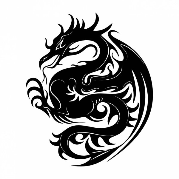 Картинки для наклеек дракон