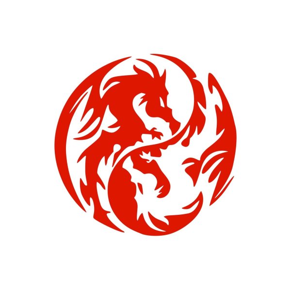 Наклейка на авто - дракон