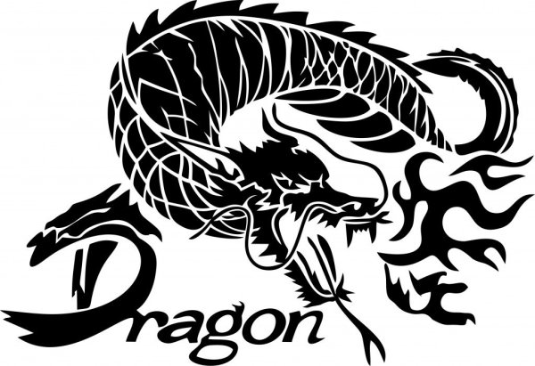 Автонаклейки дракон