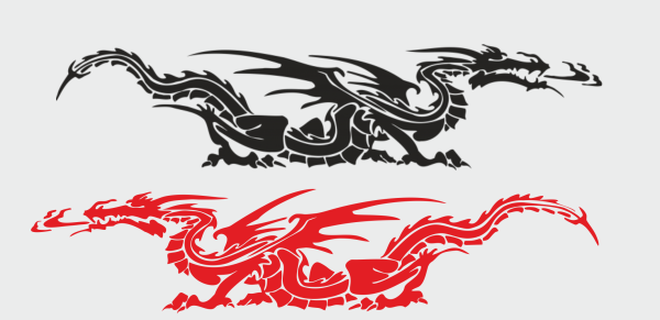 Дракон для плоттерной резки