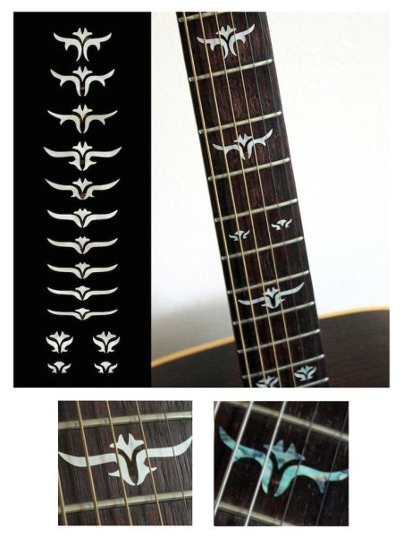 Наклейки на гриф гитары