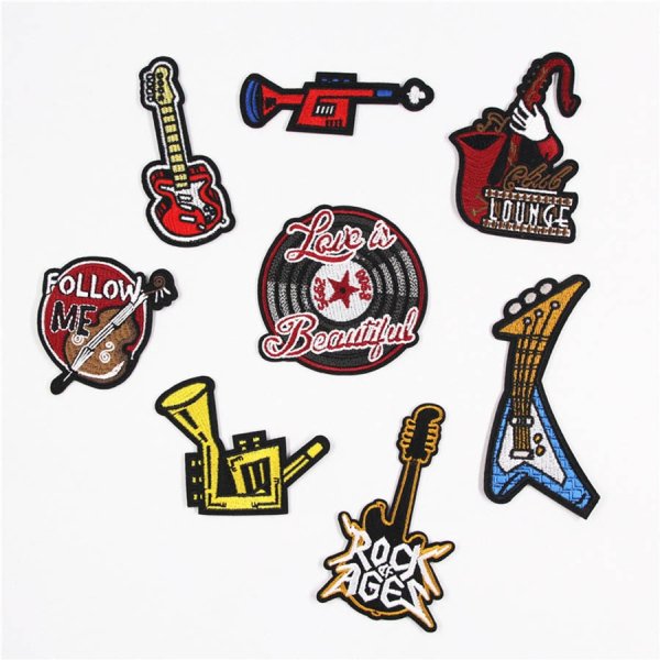 Наклейки из ткани бабочка