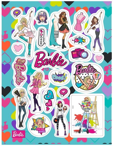 Наклейки Барби