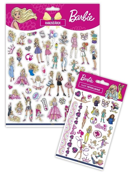 Стикер кукла Барби