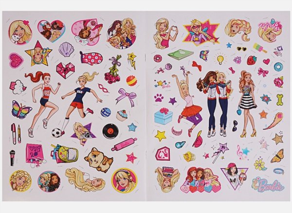 Наклейки Барби