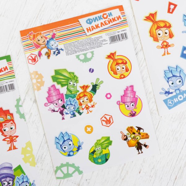 Интерьерные наклейки с Фиксиками