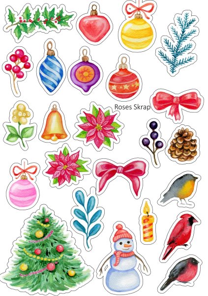 Маленькие новогодние рисунки