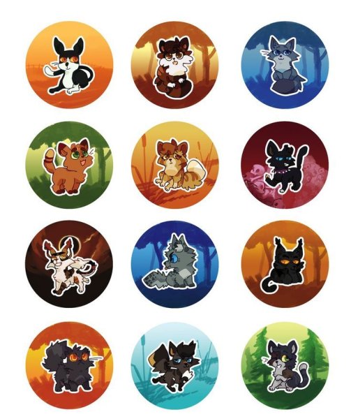 Коты Воители наклейки