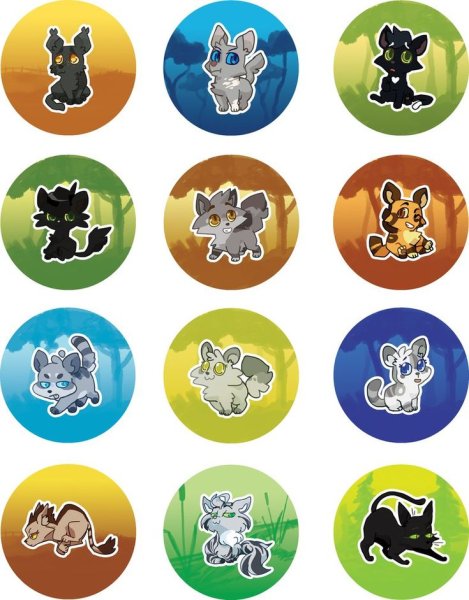 Коты Воители иконки всех племен