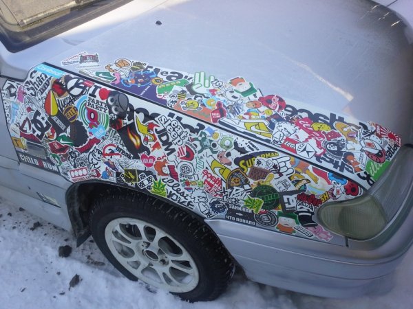 ВАЗ 2114 стикербомбинг