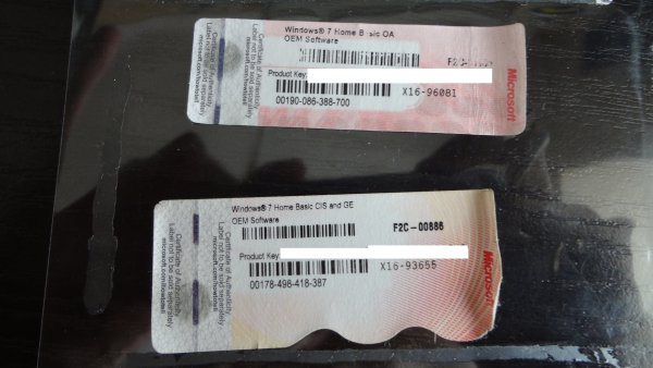 Лицензия Windows 7 Home Basic