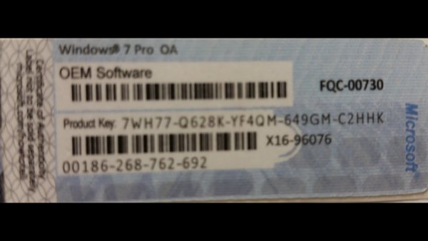 Dell Windows 7 Pro Key