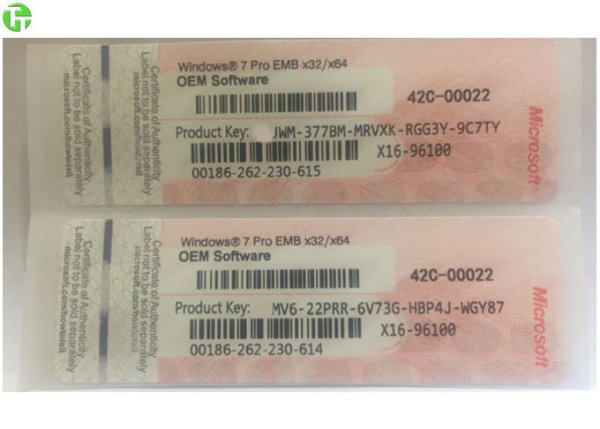 OEM ключ Windows 7 professional