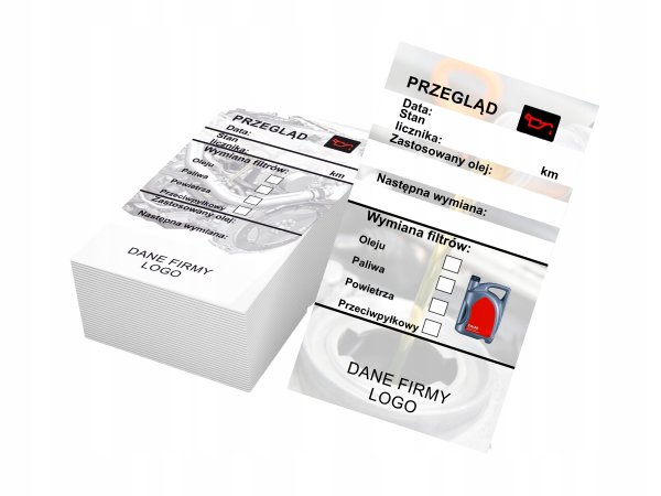 Бирка смены масла