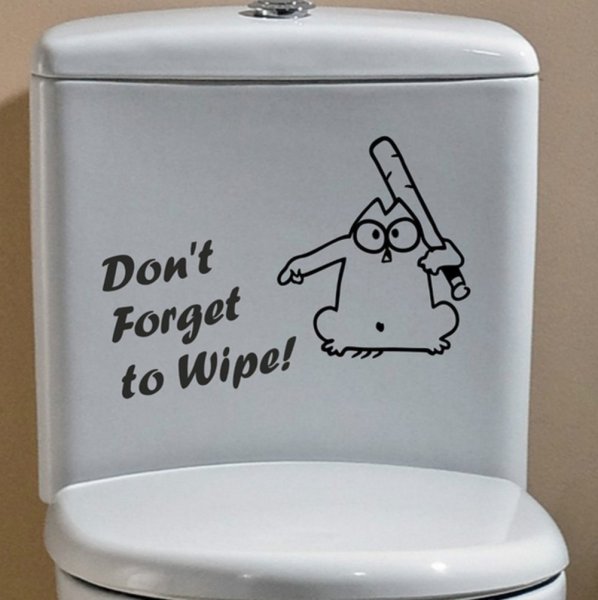 Наклейки в туалет прикольные