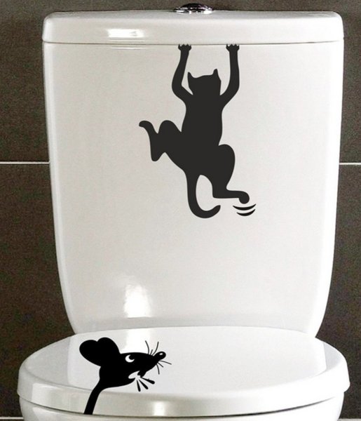 Наклейка на бачок унитаза