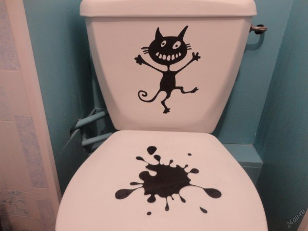 Интерьерные наклейки в туалет